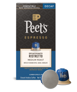 Peet's Coffee Decaffeinato Ristretto Espresso Capsules